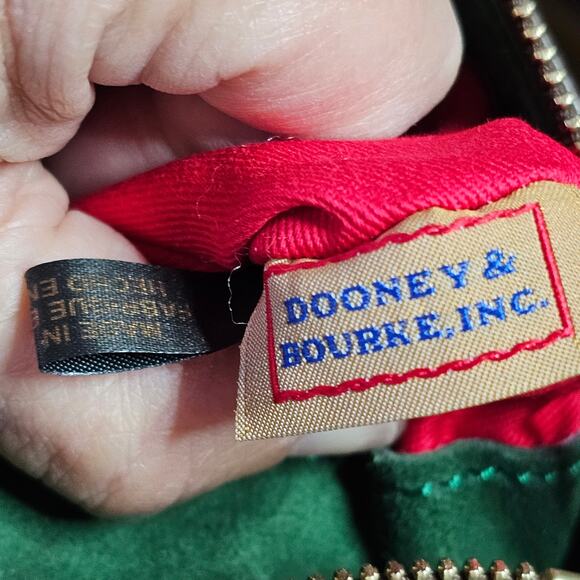 NWT Dooney and Bourke Florentine Allison RED Vachetta Leather Crossbody $278 - Picture 15 of 16